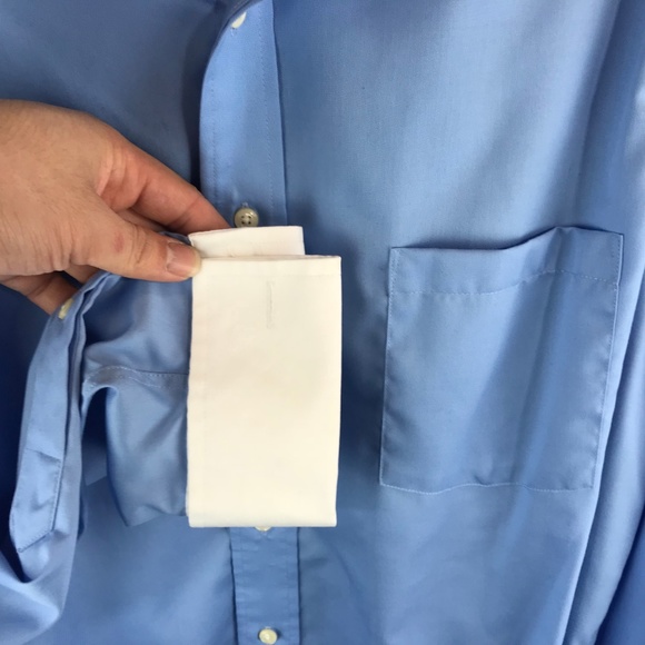 Donald Trump Cuff Dress Shirt 16.5 34/35 2 Tone - Picture 4 of 7